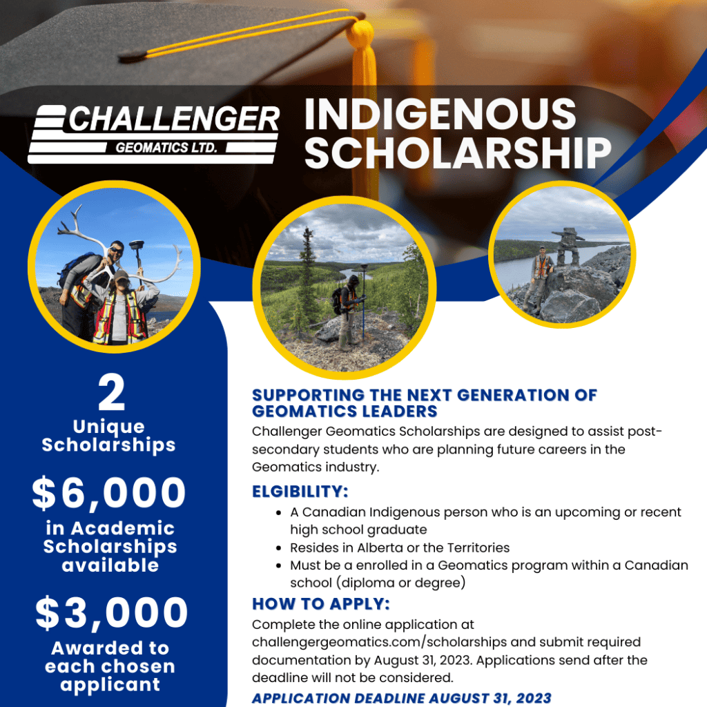 Indigenous Scholarships Application Challenger Geomatics